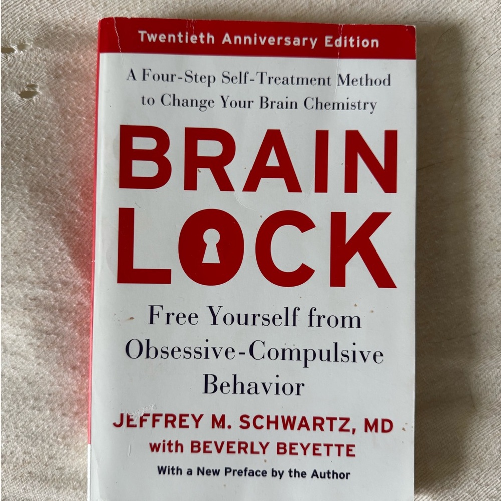 Brain Lock Book - Red and White Cover